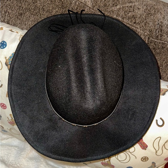 Daesan Unisex Black Western Cowboy Hat - Picture 5 of 8